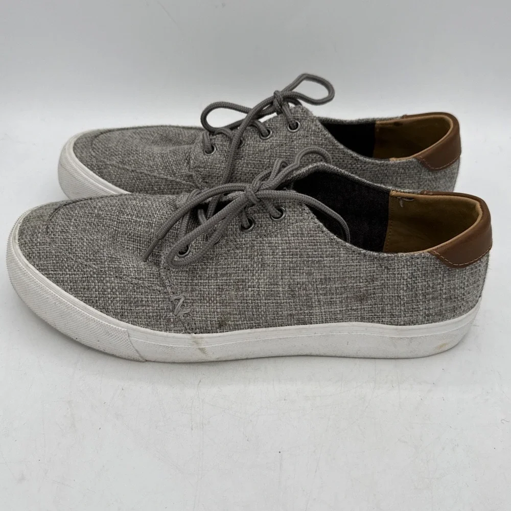 Men's Crevo Casual‎ Shoes Alec Lace Up Canvas Low Top Boat Sneakers Size 8